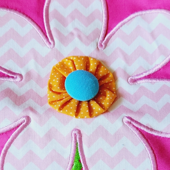 Mulberry St. Pink dress with flower size 6X - Picture 5 of 8